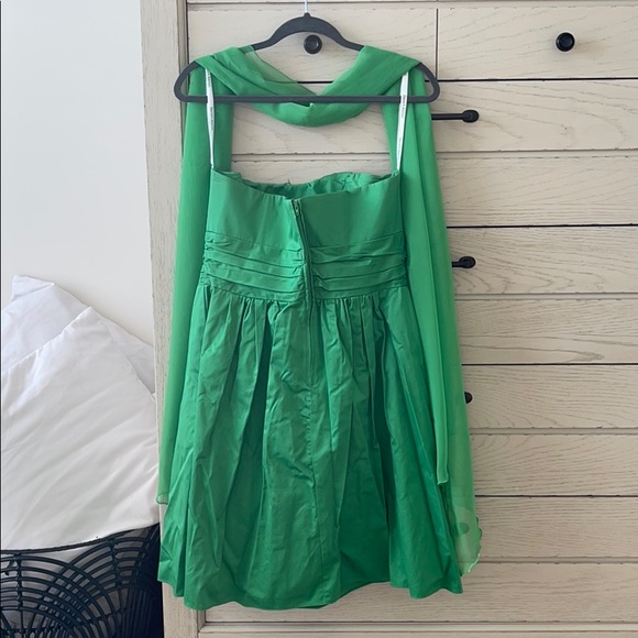 David’s Bridal Strapless Green Dress - Picture 2 of 3